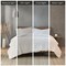 Edge Collections - 26" x 20" - White - Blair King Ruched Faux Fur Comforter Set - 3 Piece